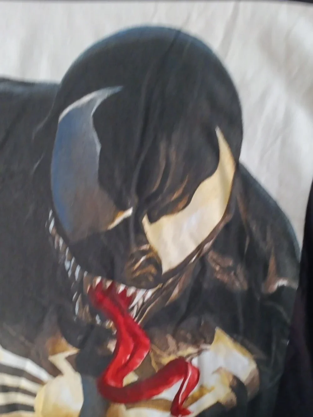 Marvel Black Venom Graphic Tee with Red Tongue